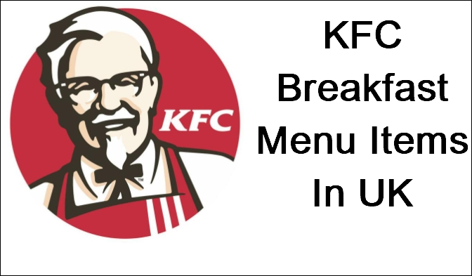 Menu Items Of KFC